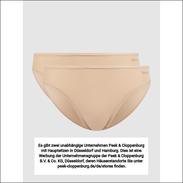Skiny Damen Slips Beige Gr. 42