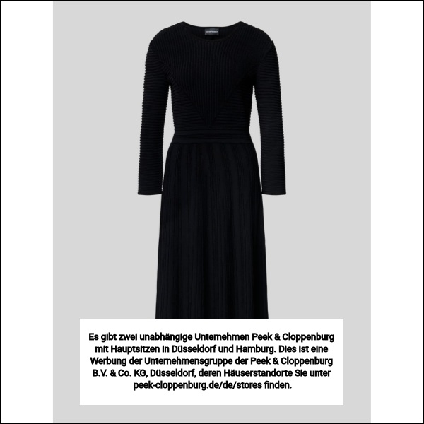 Emporio Armani Damen Schwarz Freizeitkleider, Gr. Größe 44