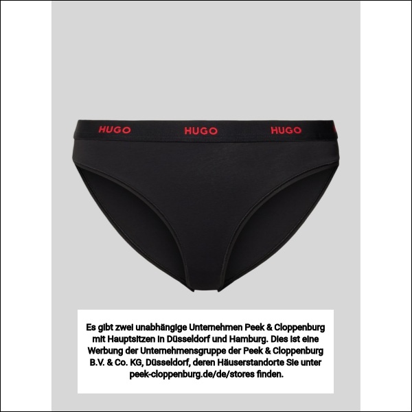 Hugo Damen Slips Schwarz Gr. Extra Groß
