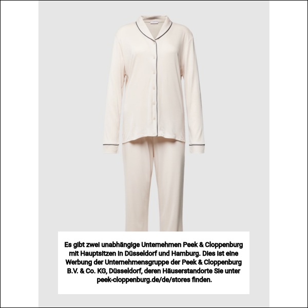 Hanro Damen Pyjamas Beige Gr. Extra Klein