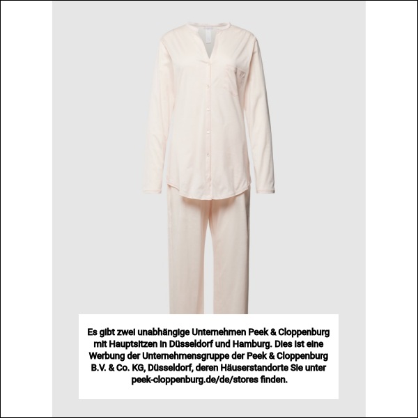 Hanro Damen Pyjamas Rose Gr. Extra Klein