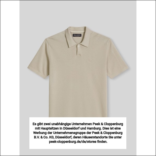 Marc O'polo Herren Poloshirts Grau Gr. Extra Groß