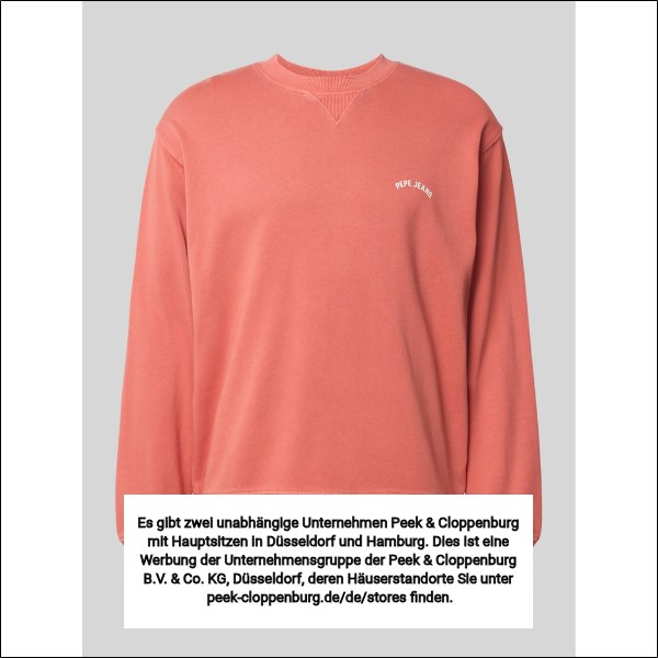 Pepe Jeans Herren Sweatshirts Rot Gr. $Listsize[$I].Replace('"''"')