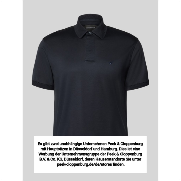 Emporio Armani Herren Marine Poloshirts, Blau, Gr. Übergröße Xxl